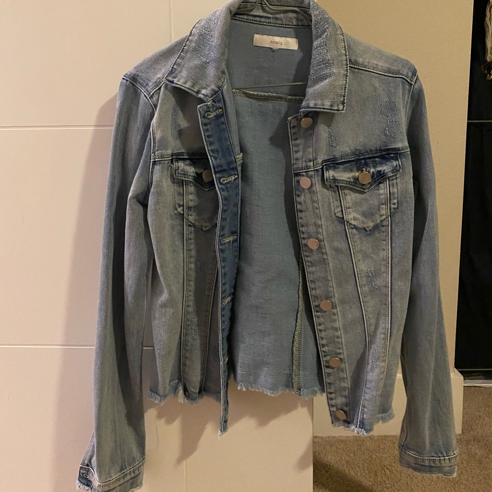 Light denim tie dye jacket!